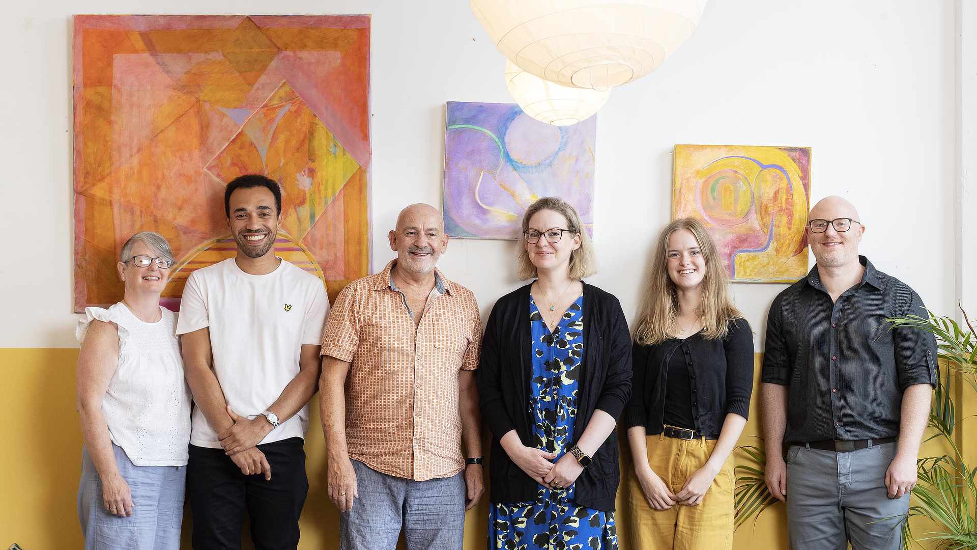 The team: Siobhan, Jacob, Howard, Annie, Bethany, and Andy