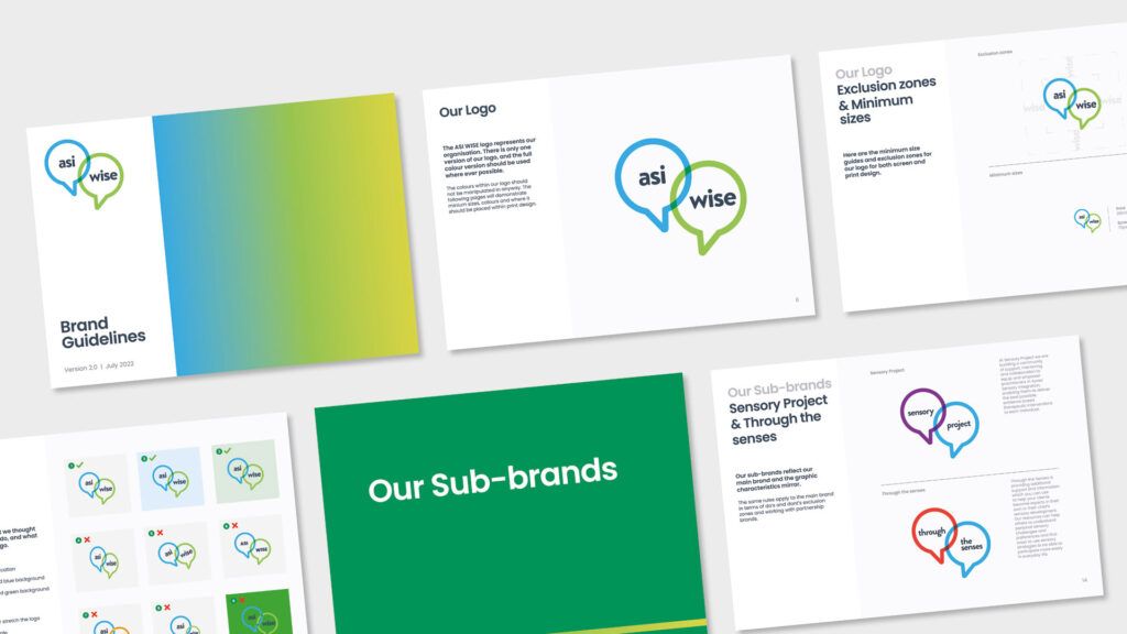 ASI Wise brand guideline pages