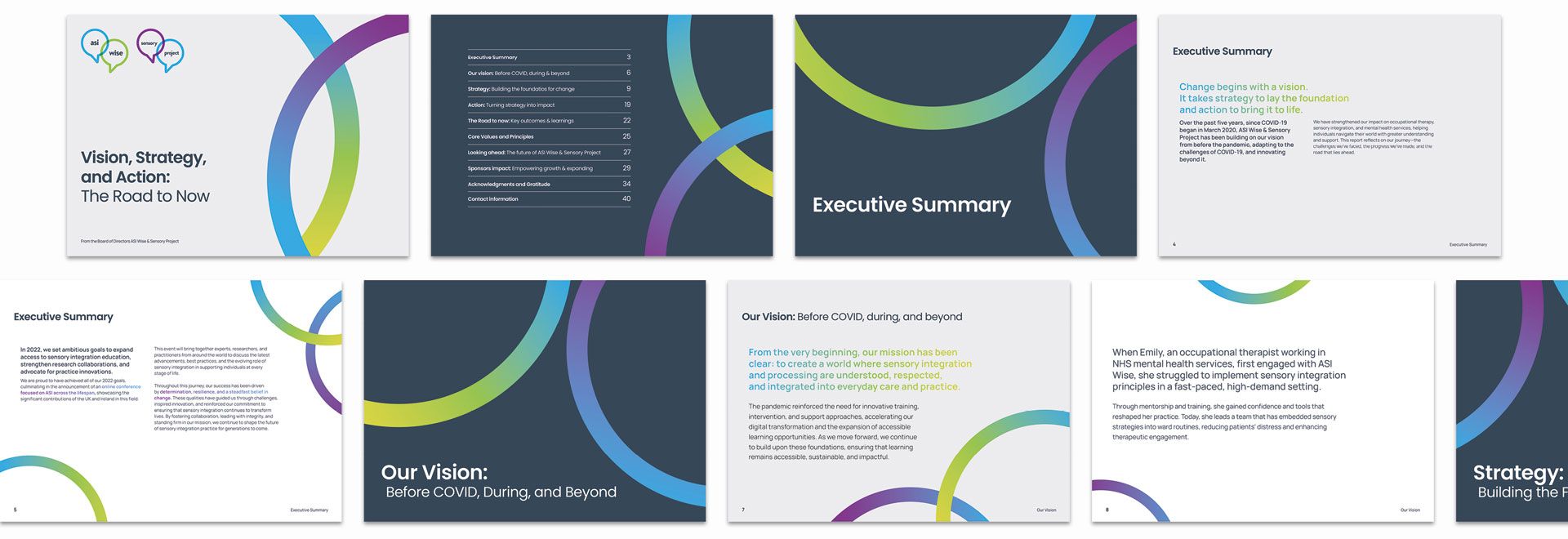 ASI Wise brand guideline pages