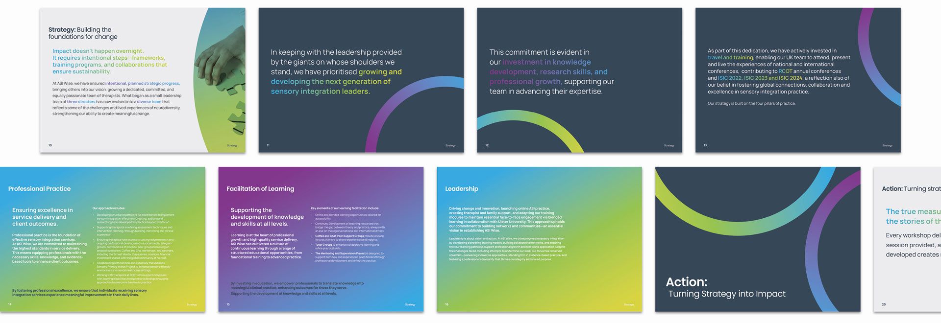 ASI Wise brand guideline pages