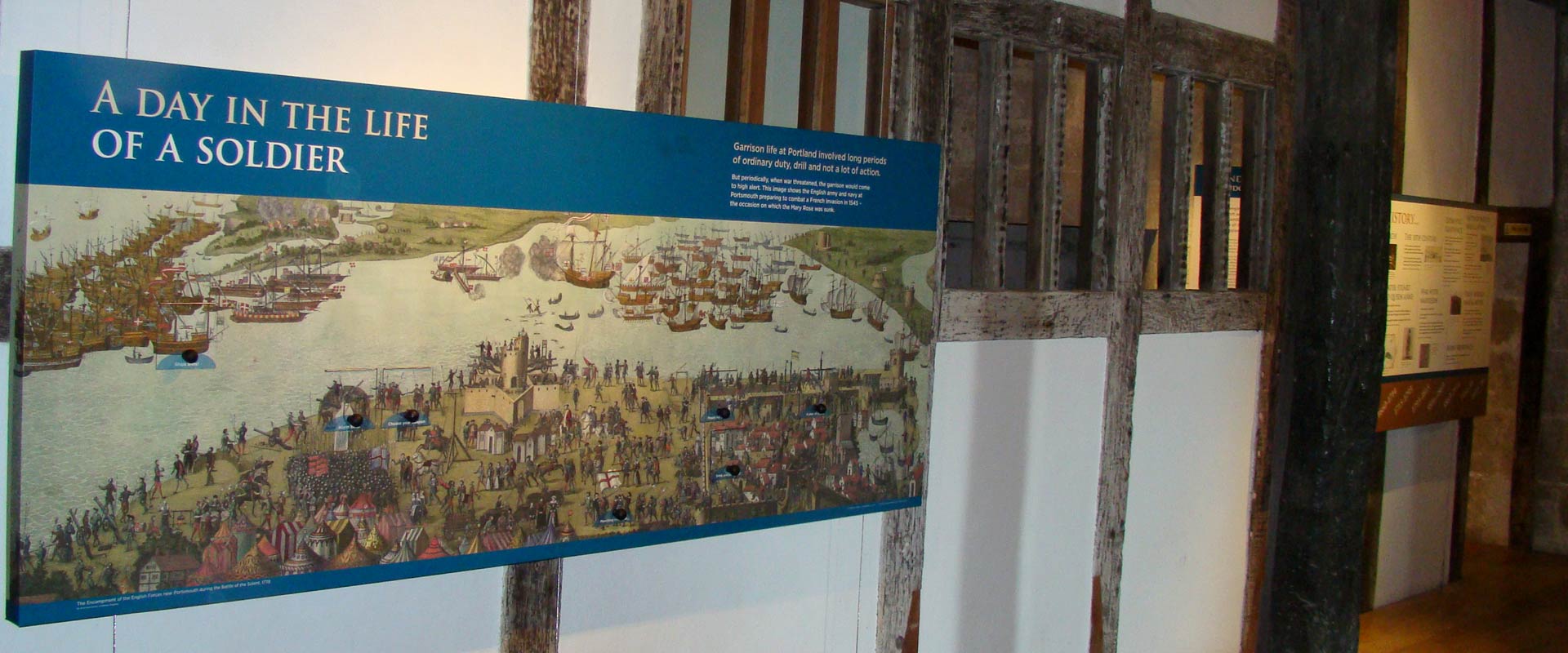 Portland Castle 'A Day in the Life of a Soldier' exhibition