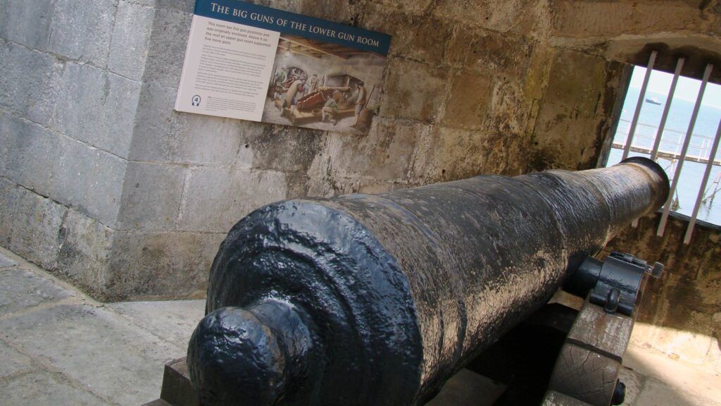 Portland Castle cannon