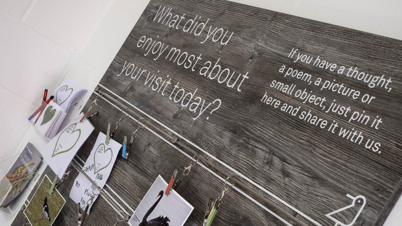 Tame Valley Wetlands fun feedback board