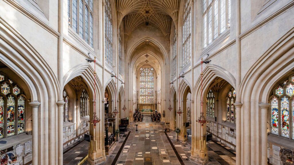 Bath Abbey interior photograph