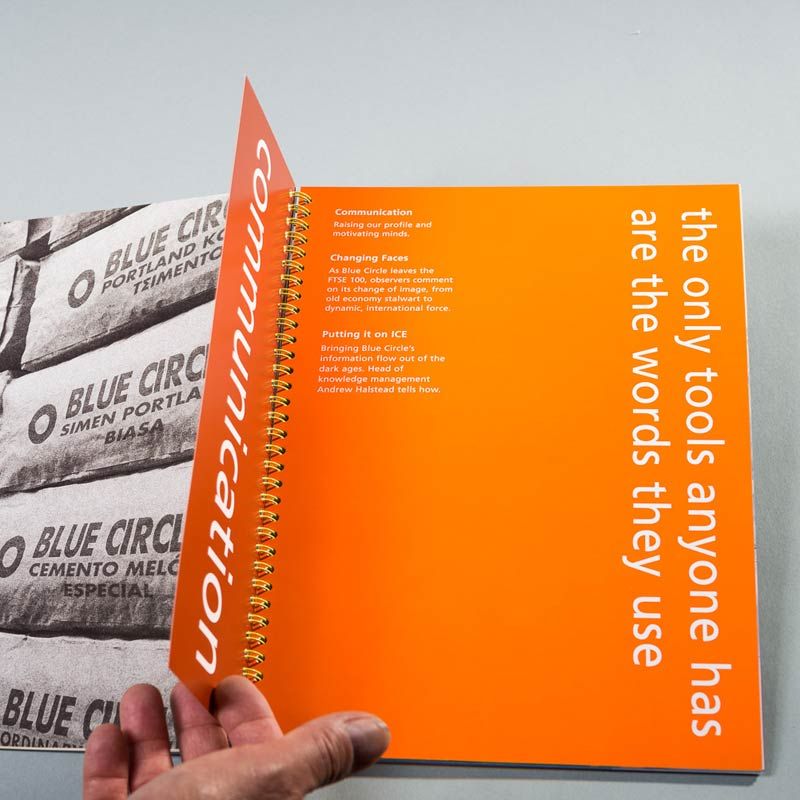 Blue Circle book 'Communication' pages
