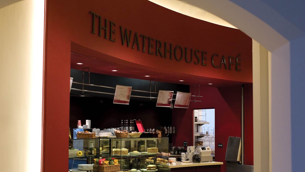 VG&M The Waterhouse Café signage