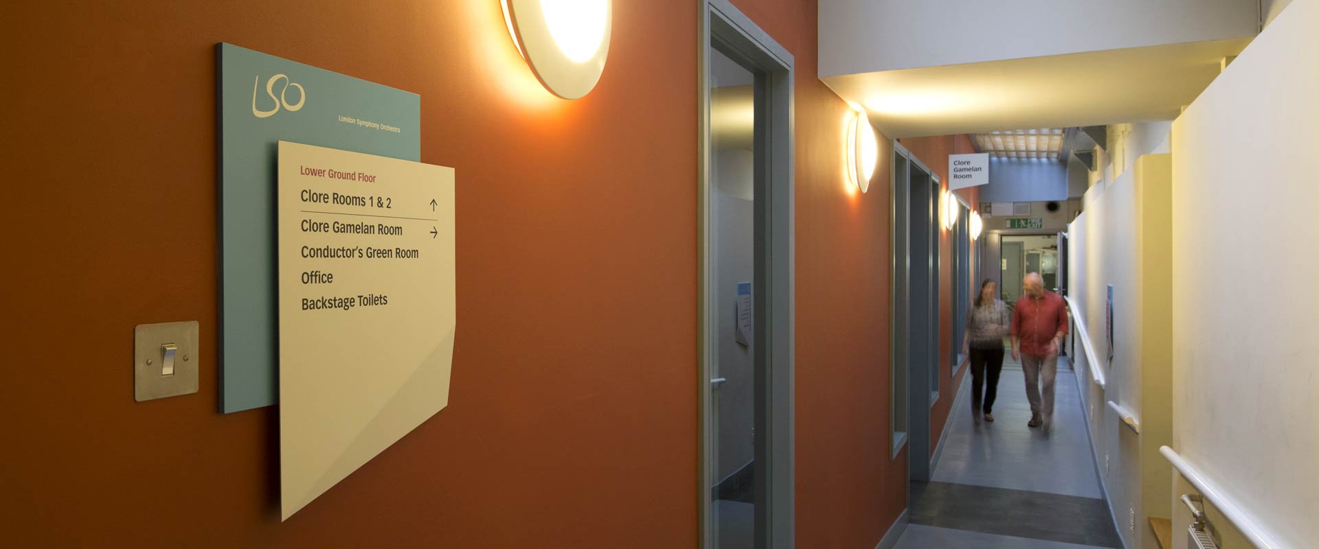 LSO St Luke's hallway signage
