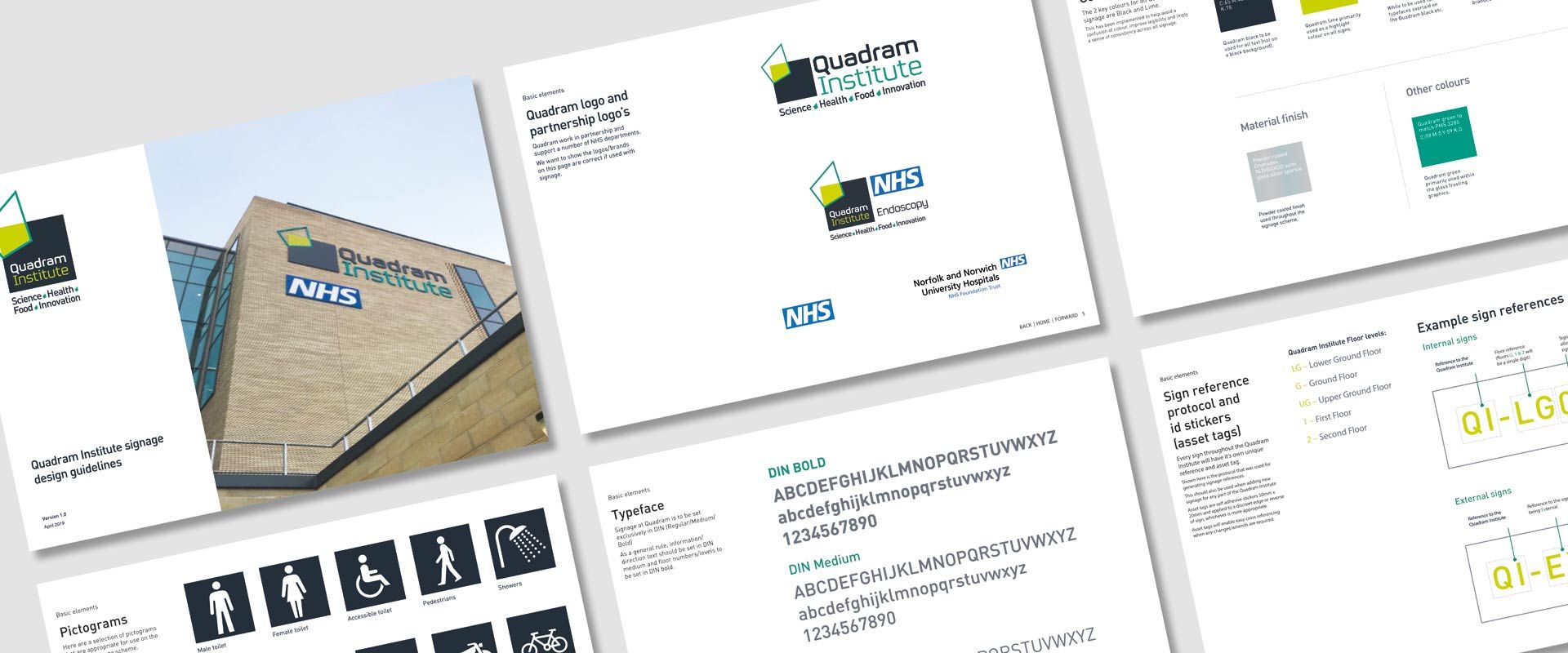 Quadram Institute signage guidelines