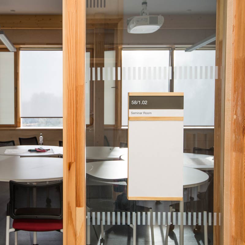 The Enterprise Centre Seminar Room sign