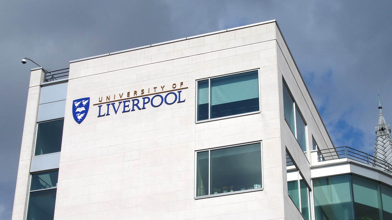 University of Liverpool building signage