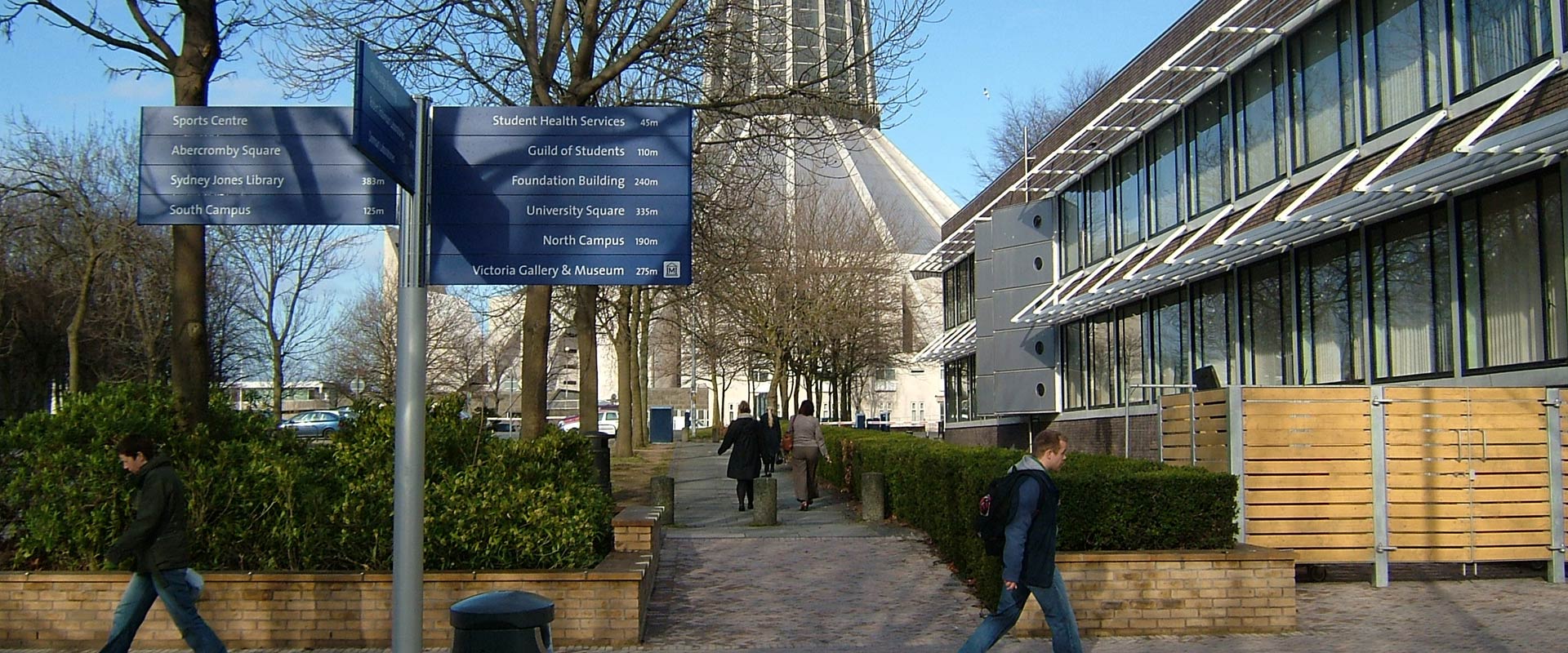 University of Liverpool signpost