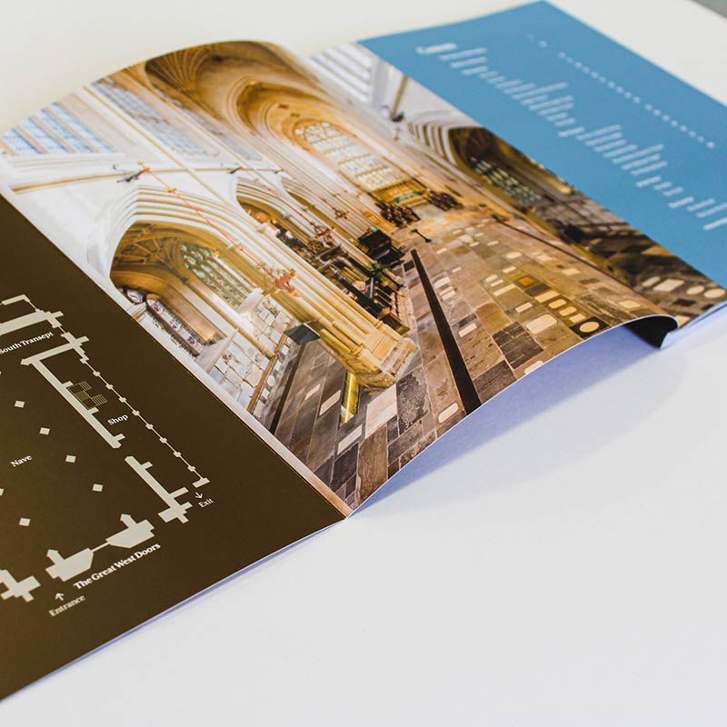 Bath Abbey guidebook contents page