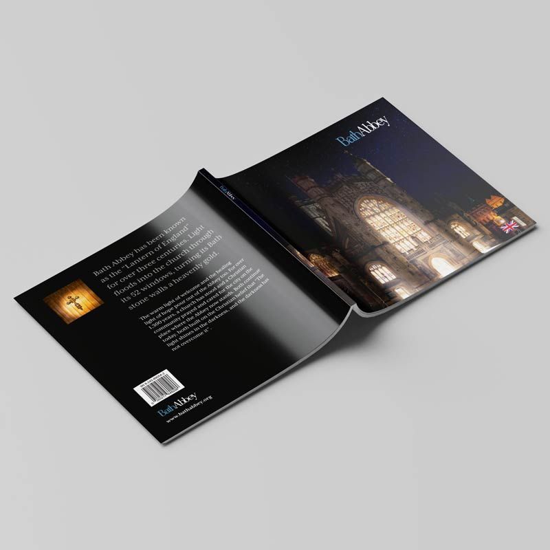 Bath Abbey guidebook front and back covers