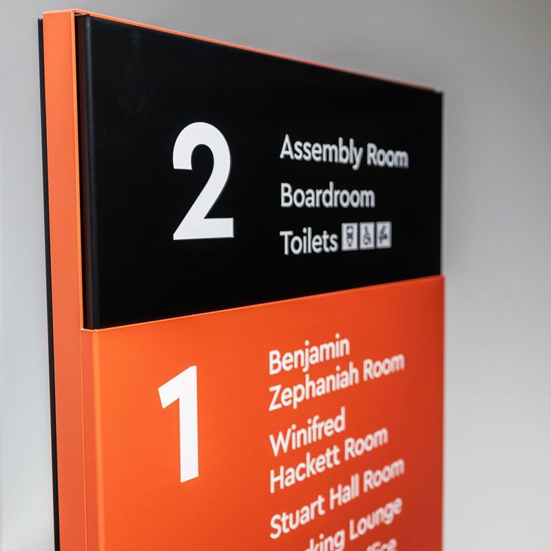 The Exchange wall signage solution