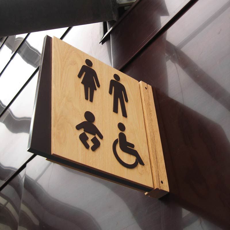 Newport Wetlands toilets signage