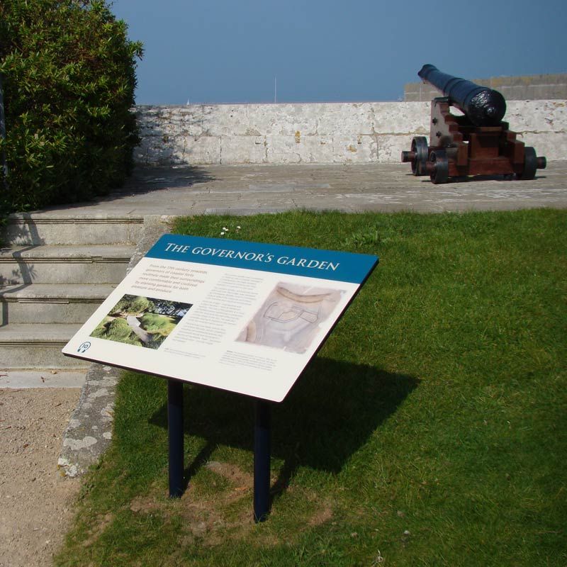 Portland Castle - The Governor's Garden Signage