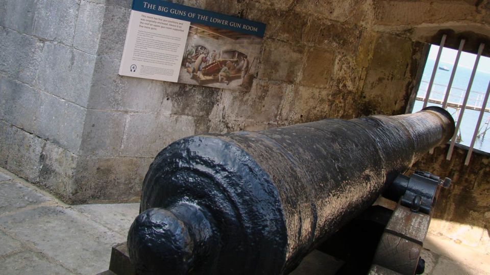 Portland Castle cannon exhibition