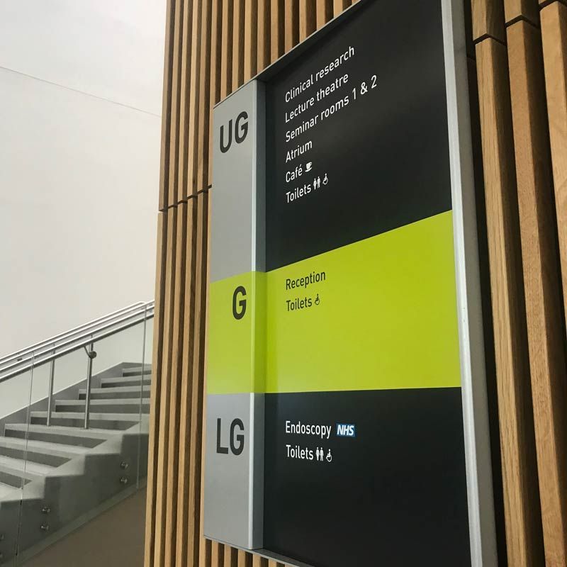 Quadram Institute interior signage