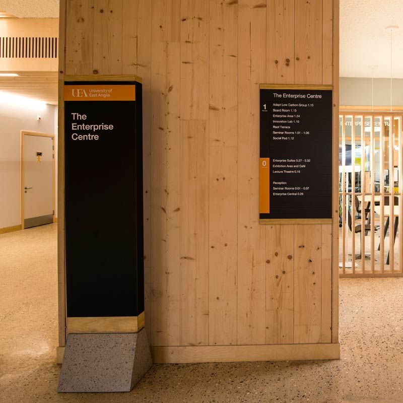 The Enterprise Centre Seminar Room sign