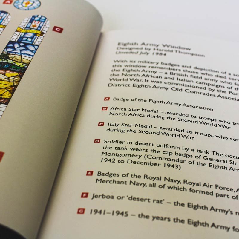 Royal Garrison Church book Eigth Army Window page
