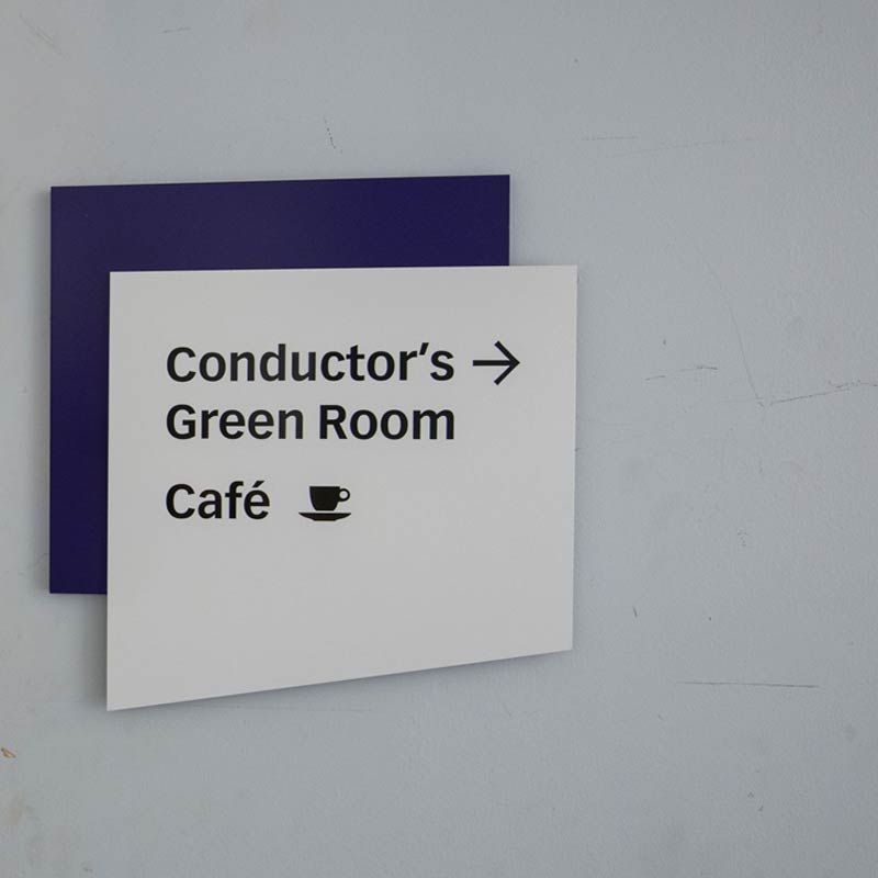 LSO St Luke's Conductor's Green Room signage