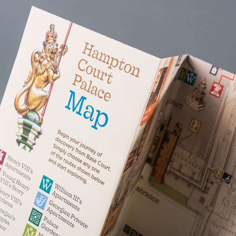 Hampton Court Palace map leaflet