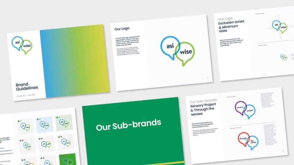 ASI Wise brand guideline pages