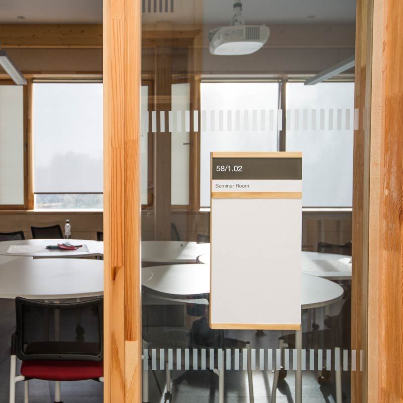 The Enterprise Centre Seminar Room sign