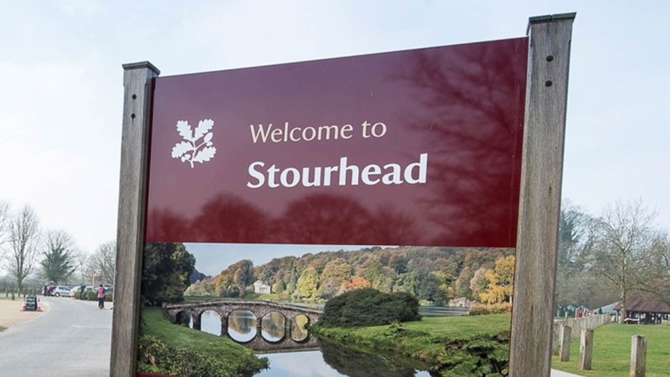 National Trust Welcome to Stourhead signage
