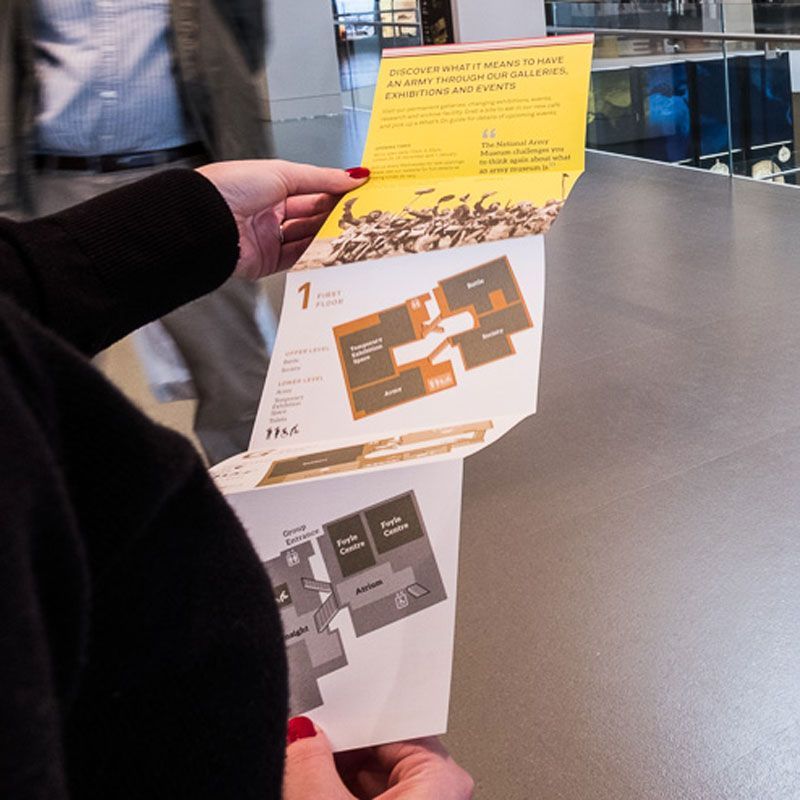 National Army Museum fold out exhibition guide