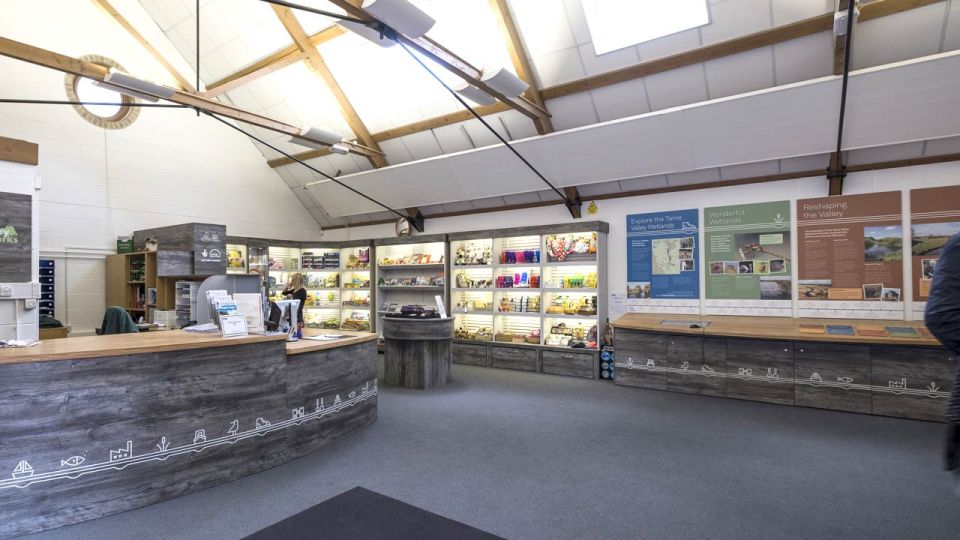 Tame Valley Wetlands visitor centre interior and interpretation design