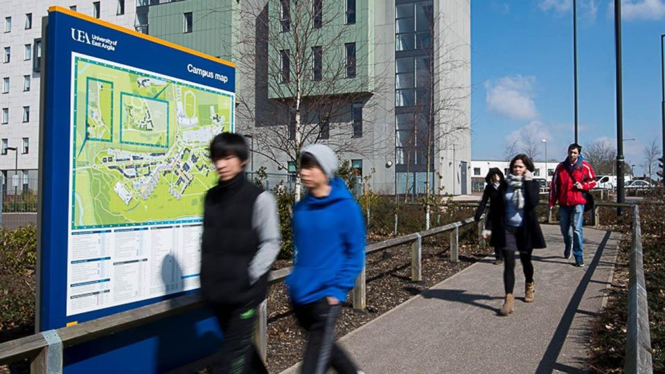 UEA Campus Map Signage