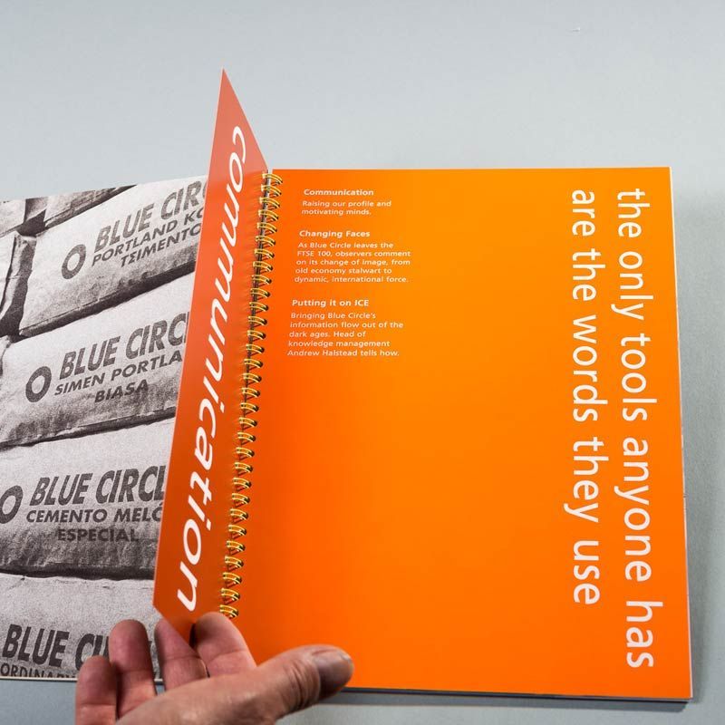 Blue Circle book 'Communication' pages