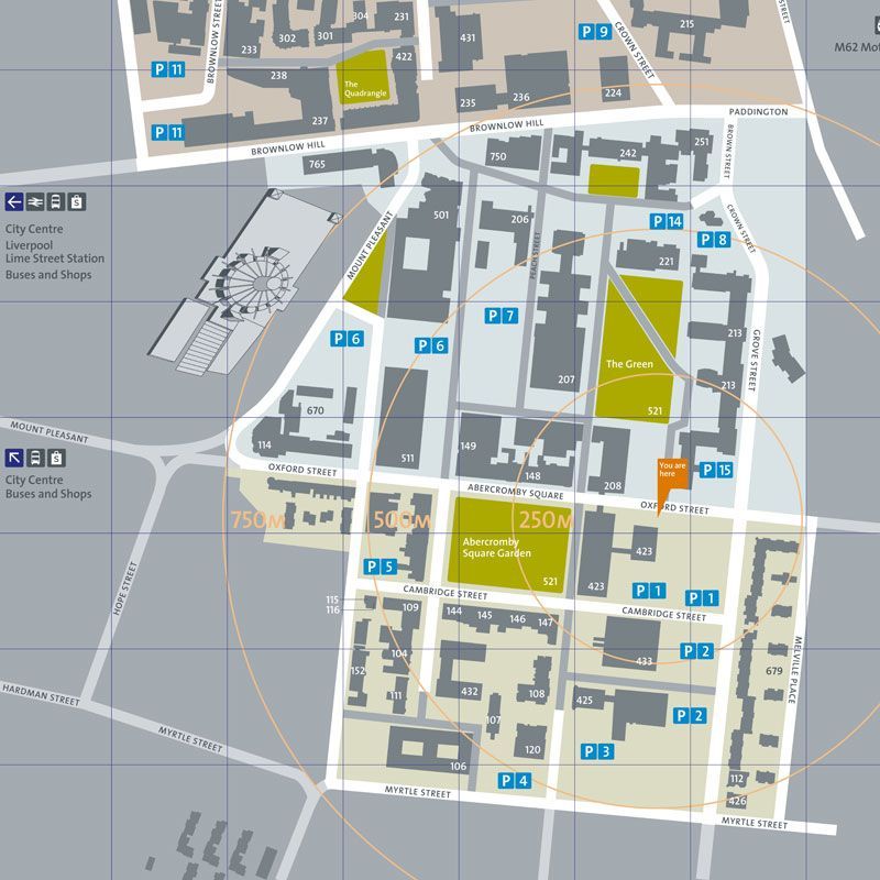 University of Liverpool Campus Map