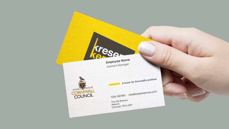 Kresen Kernow business cards