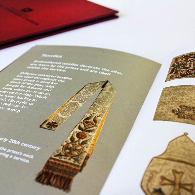 Royal Garrison Church book Textiles page